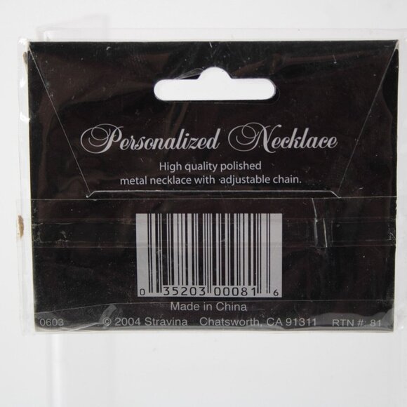 SYDNEY Name Silvertone Rhinestone 14.5" w 4.5" Multi Ring Ext Necklace - Picture 8 of 12